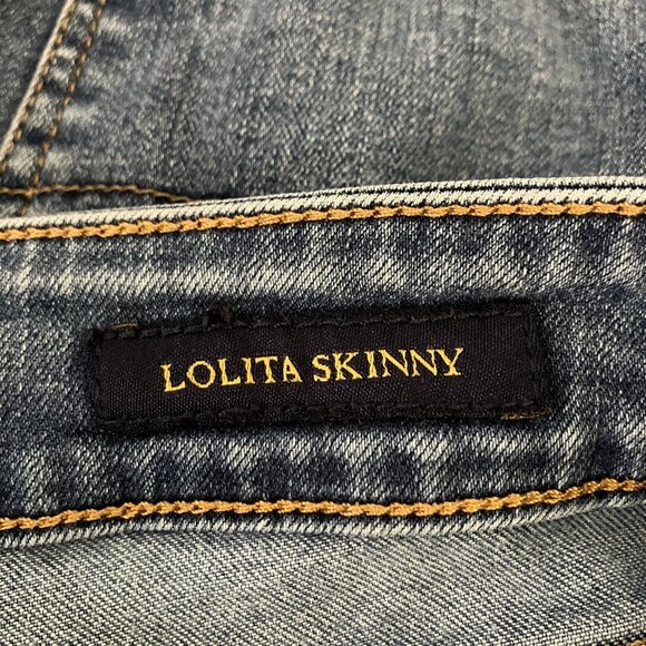 Lucky Brand Women Lolita Skinny Jeans Size 12/31 Stretch Denim Mid Rise Med Wash - Picture 6 of 6